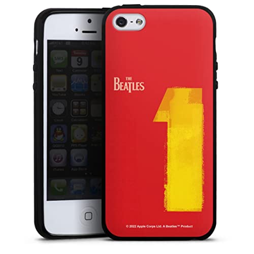 DeinDesign Coque en Silicone Compatible avec Apple iPhone 5 Étui Silicone Coque Souple The Beatles Bande Musique - Les Beatles, Paul McCartney, John Lennon, RIngo Starr, George Harrison DeinDesign Coque en Silicone Compatible avec Apple iPhone 5 Étui Silicone Coque Souple The Beatles Bande Musique