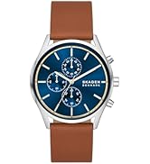 Skagen Holst Men's Watch with Stainless Steel Mesh or Leather Band