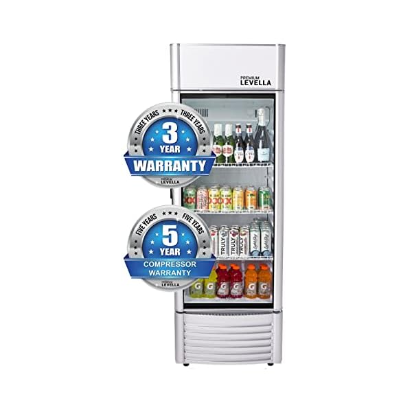   PremiumLevella-PRF65DX-Single-Door-Merchandiser-Refrigerator-Upright-Beverage-Cooler-65-cu-ft-Silver-65-cuft-Single-Swing-Door