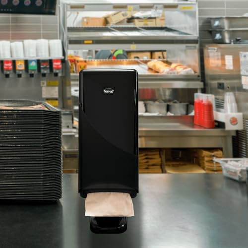 Elegant Interfold Napkin Dispenser - Black