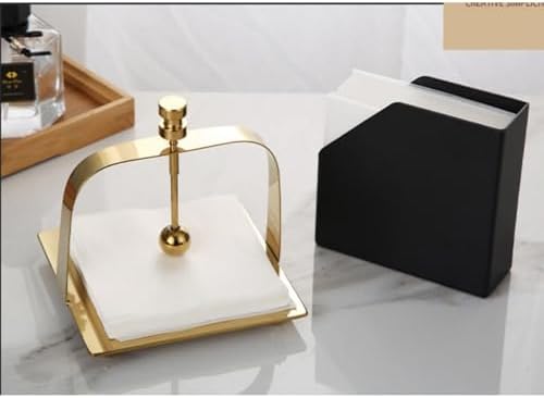 Gold Napkin Holder Freestanding Steel Tissue Dispenser