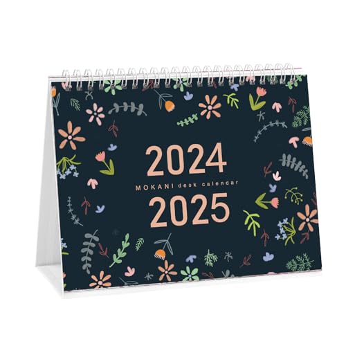 2024 Calendar, Desk Calendar 2024-2025, Monthly Desktop Calendar (Jul. 2024 - Dec. 2025, 10" x 8.25"), Standing Flip Calendar with Thick Paper, Academic Year Standing Calendar with Planner Stickers
