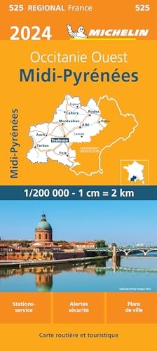 Carte Régionale Midi-Pyrénées 2024
