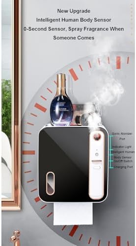 Space-Saving Aromatherapy Toilet Paper Holder