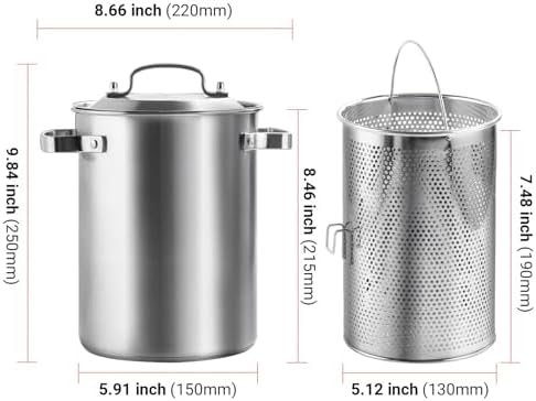 3-Ply Stainless Steel Asparagus Steamer