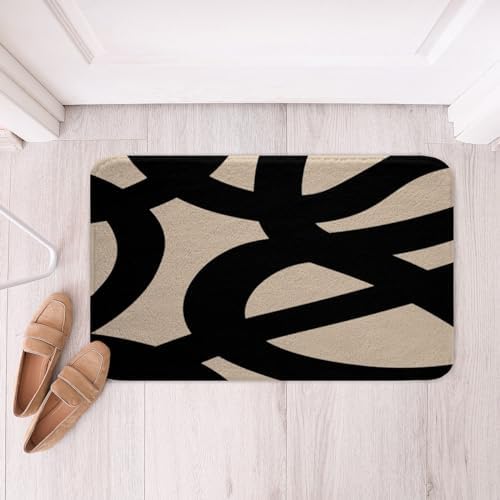 jejeloiu Modern Geometry Bathroom Rugs 20x32