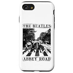 Coque pour iPhone SE (2020) / 7 / 8 Les Beatles – Abbey Road - Les Beatles, Paul McCartney, John Lennon, RIngo Starr, George Harrison