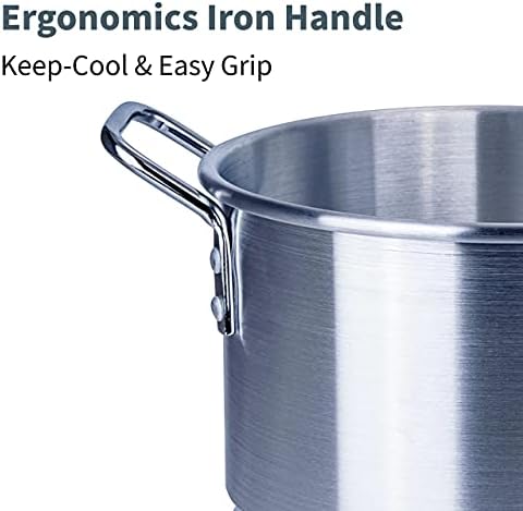 ARC 12 Quart Aluminum Tamale Steamer Pot Silver