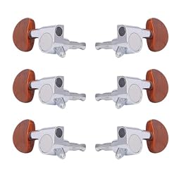 Lot de 6 mécaniques de rechange scellées pour cordes de guitare 3L3R - Les Beatles, Paul McCartney, John Lennon, RIngo Starr, George Harrison