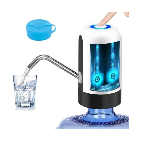   Myvision-3-5-Gallon-Bottle-Water-PumpPortable-Electric-Water-Dispenser-USB-Charging5-Gallon-Water-Jug-Dispenser-Pump-Switch-White