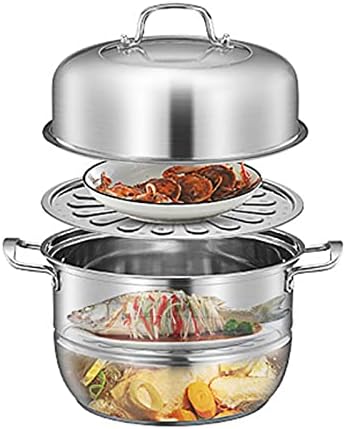 Oreilt Stainless Steel Steamer Pot Perfect for Mixing and Cooking