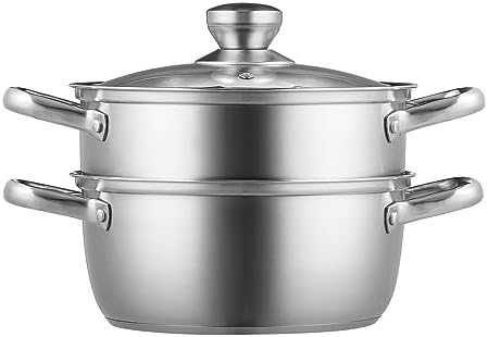 3QT Stainless Steel Steamer Pot for Kitchen Use