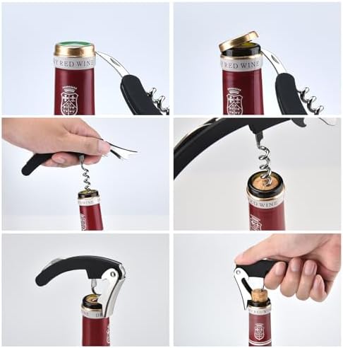 Guowall Stainless Steel Cheese Slicer with Wine Opener Set of 10