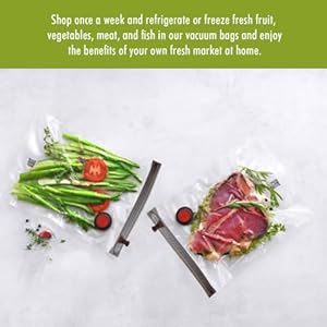 ZWILLING Fresh Save Set 30 pc Vacuum Sealer Bag for Food 12 Gallon Sous Vide Bag Reusable Food Storage Bag for Meal Prep Reusable Snack Bags Dishwasher Safe Small Clear