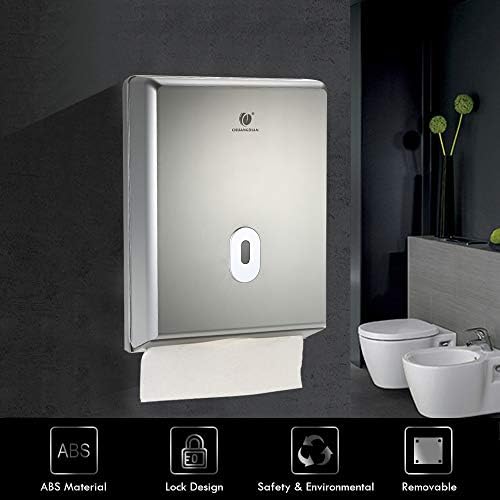 Decdeal Bath Tissue Holder Box Cover Multi-Fold Towel Holder Home Office Use