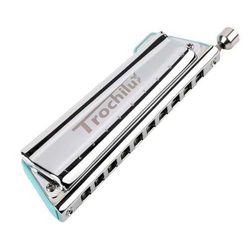 JDR Trochilus 10 Trous Harmonica Chromatique Clé de LF Armonica Harpe Sans Soufflet Orgue à Bouche Chromonica avec Etui pour Adultes Professionnels Débutants (Blues/Ritcher Tuning Clé de LF) - Les Beatles, Paul McCartney, John Lennon, RIngo Starr, George Harrison JDR Trochilus 10 Trous Harmonica Chromatique Clé de LF Armonica Harpe Sans Soufflet Orgue à Bouche Chromonica avec Etui pour Adultes Professionnels Débutants (Blues/Ritcher Tuning Clé de LF)