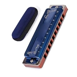 Harmonica Diatonique 10 Trous, Harpe Armonica, Clé CDEFGAB, Instrument De Musique Professionnel harmonica Débutants (Color : Blue F Key) - Les Beatles, Paul McCartney, John Lennon, RIngo Starr, George Harrison