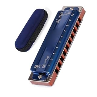 Harmonica Diatonique 10 Trous, Harpe Armonica, Clé CDEFGAB, Instrument De Musique Professionnel harmonica Débutants (Color : Blue F Key) - Les Beatles, Paul McCartney, John Lennon, RIngo Starr, George Harrison