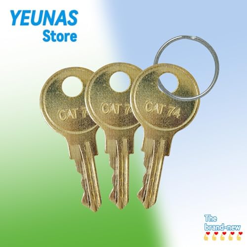 YEUNAS Replacement Keys for Bobrick CAT74 Dispenser 3 Pack