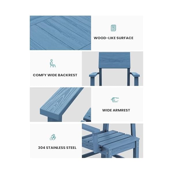   SERWALL-HDPE-Outdoor-Dining-Set-37-inch-Square-Table-and-Chairs-Set-All-Weather-Patio-Dining-Set-5-Piece-Patio-Dining-Furniture-for-Deck-Garden-Backyard-Navy-Blue