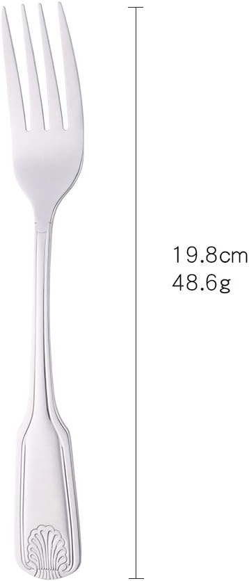 BUYUSE 78 Inch Dinner Fork Set 12 Piece Stainless Steel