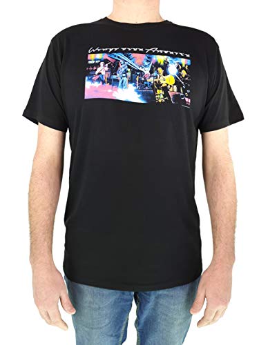 Band Monkey Paul McCartney T-Shirt pour Homme Motif Ailes sur l’Amérique Noir - Les Beatles, Paul McCartney, John Lennon, RIngo Starr, George Harrison Band Monkey Paul McCartney T-Shirt pour Homme Motif Ailes sur l'Amérique Noir