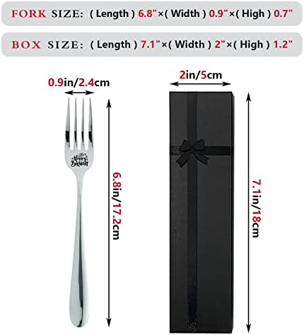 Funny Engraved Stainless Steel Dinner Fork with Gift Box