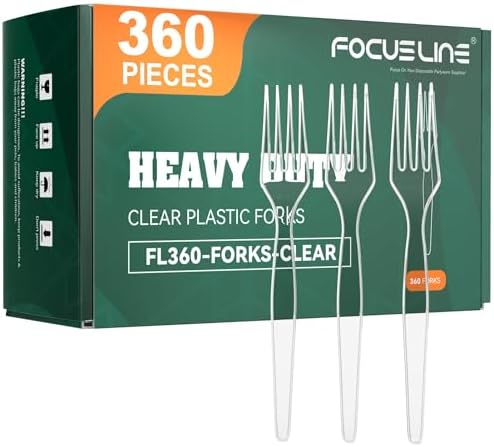 Securely Perfectly 360 Count Plastic Forks
