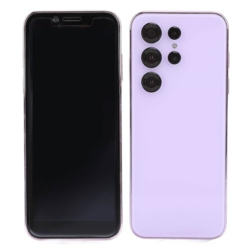 ciciglow S24 Pro Small 3G-Smartphone, 4-Zoll-Display, 2 GB RAM, 16 GB ROM, Dual-SIM-Handy, 2380-mAh, 3 MP + 10 MP Studenten-Taschenhandy für Android 8.1 (Purple)