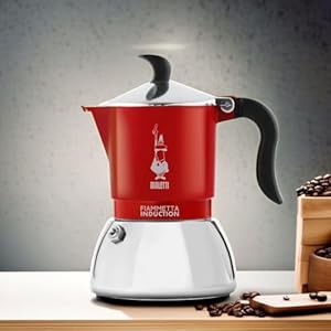   Bialetti-Fiammetta-Moka-Pot--4-Cup-Espresso-Maker--Red-Italian-Stovetop-Coffee-Maker--Compatible-with-Induction-Hobs
