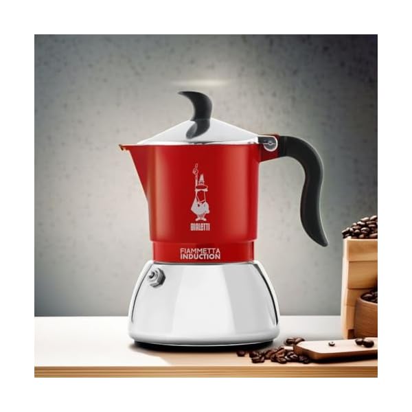   Bialetti-Fiammetta-Moka-Pot--4-Cup-Espresso-Maker--Red-Italian-Stovetop-Coffee-Maker--Compatible-with-Induction-Hobs