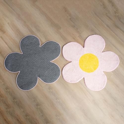 Yoodly Flower Rug - Ultra Soft Nonslip 30 Inch Pretty in Pink