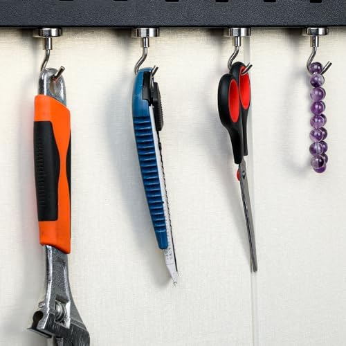 MIKEDE Magnetic Hooks 40lbs for Refrigerators