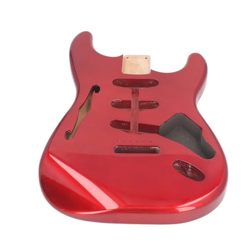 Corps de Guitare électrique, Finition Brillante, Câblage SSS, Corps de Guitare électrique en Bois pour Bricolage (GSB12ST Rouge) - Les Beatles, Paul McCartney, John Lennon, RIngo Starr, George Harrison Corps de Guitare électrique, Finition Brillante, Câblage SSS, Corps de Guitare électrique en Bois pour Bricolage (GSB12ST Rouge)