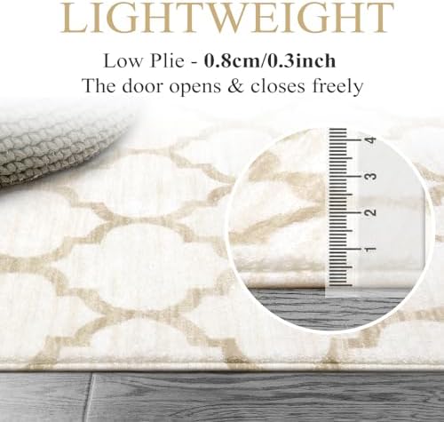 Lahome Moroccan Indoor Rugs - 2x3 Soft Non-Slip Entryway Mat