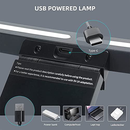 Vanyuei Computer-Lampe für gebogenen/flachen Monitor, mit RGB-Hintergrundbeleuchtung, kabellose Fernbedienung, Touch-Steuerung, keine Bildschirmblendung, gebogenes Bildschirm-Licht für Gaming – Bild 7