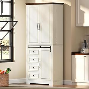   YITAHOME-71-Kitchen-Pantry-Tall-Farmhouse-Storage-Cabinet-with-Drawer-Organizer-Barn-Doors-and-Adjustable-Shelves-for-Kitchen-Dining-Room-Living-Room-Off-White