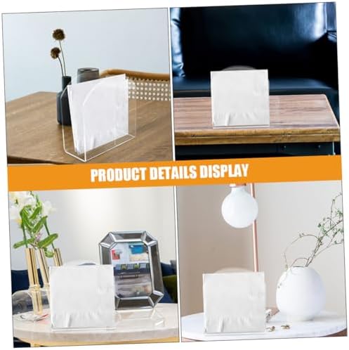 Sturdy 2-Piece Plastic Vertical Napkin Dispenser Kitchen Bar Use