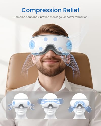 RENPHO Eyeris 1 Eye Massager with Heat, Eye Mask for Migraine, Smart Sleep Mask for Dry Eyes Relax, Reduce Strain for Mom Dad Women Men Her Him - Image 5