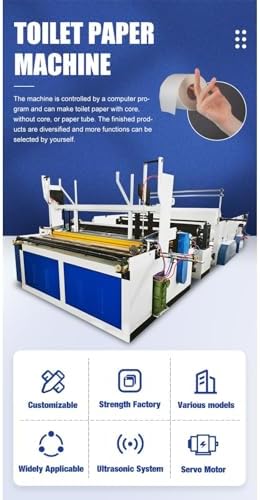 High-Speed Toilet Tissue Rewinding Machine with Custom Options