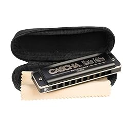 Cascha Master Edition Harmonica Blues Harmonica en si bémol avec étui souple et chiffon de nettoyage, Blues Organ - Les Beatles, Paul McCartney, John Lennon, RIngo Starr, George Harrison