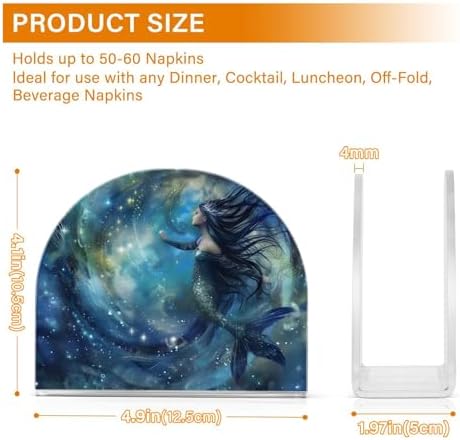 Stylish Mermaid Nebula Napkin Holder for Compact Storage