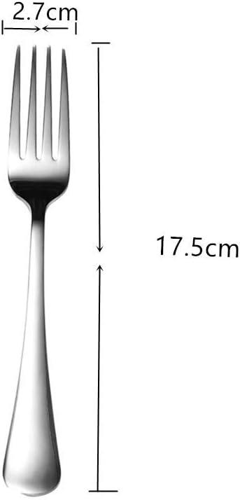 MIZORLIE 10-Piece Dinner Forks Set 7 Inches Food-Grade Stainless Steel