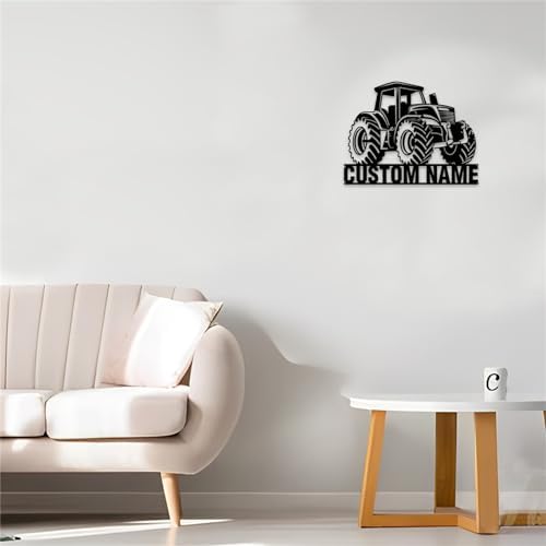 Custom Forklift Driver Metal Wall Art LED Light Sign
