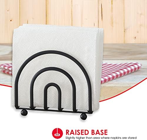 Home Basics Napkin Holder - Rust-Resistant Modern Steel Organizer