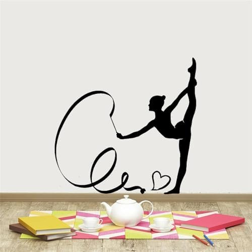 Funny Gymnast Silhouette Car Art Sticker Decor