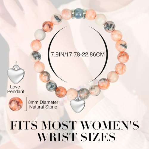 VICKHU Mothers Day Gifts From Daughter Son Crystal Moonstone Bracelet for women Birthday Thanksgiving Day Christmas Valentine's Day Gifts for mom auntin grandma mommy - Image 7