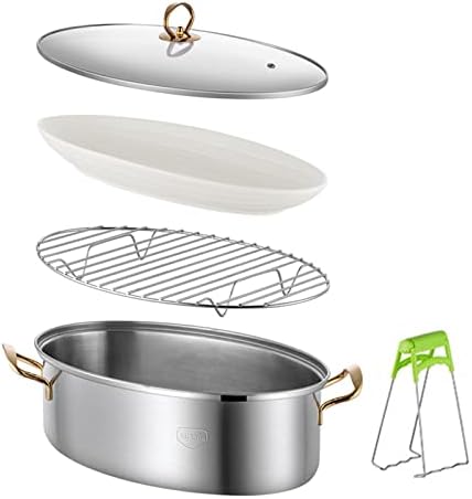 Stainless Steel Steamed Fish Pot for Roasting Cooking