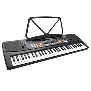 clavier électronique piano Orgue Électronique 61 Touches Avec Microphone Clavier Numérique Piano Avec Écran LED Double Haut-parleur Stéréo Intégré - Les Beatles, Paul McCartney, John Lennon, RIngo Starr, George Harrison