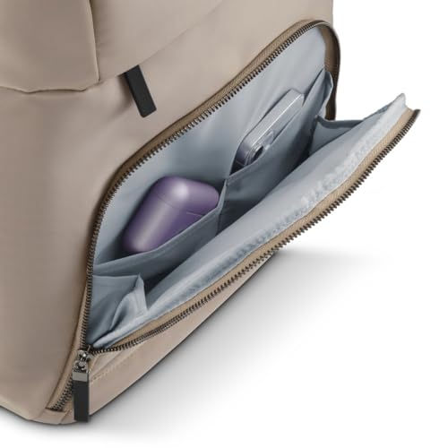 Hama Rucksack für Laptop (Laptopfach gepolstert für Laptops bis 16,2“, Tabletfach für 14,6“, Laptoprucksack mit 2 Vordertaschen und 1 Innenfach, ultraleichter Daypack) beige – Bild 7